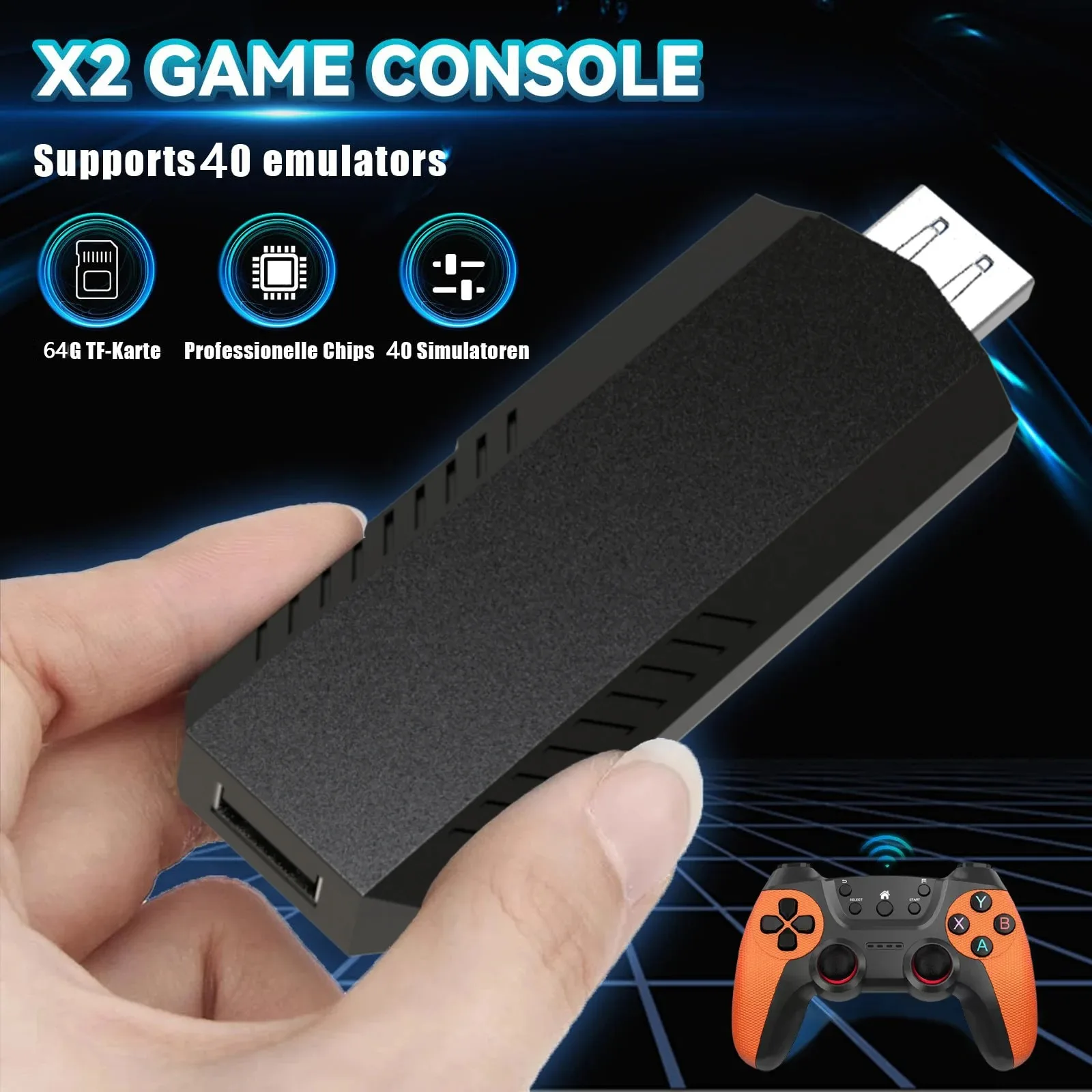 X2 Pro 48.000 Spiele Kabellose Controller mit HDMl-Ausgang -2-Controller-Zubehör - Image 8